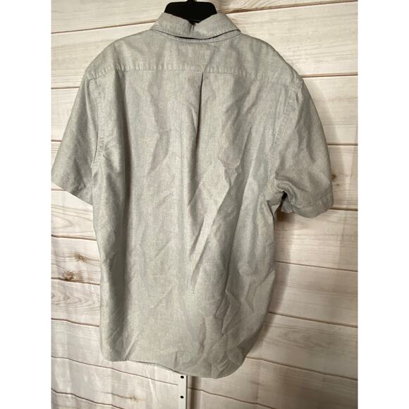 Ralph Lauren Men's Size Large Grey Short Sleeve Casual Button Down Shirt - Picture 3 of 6